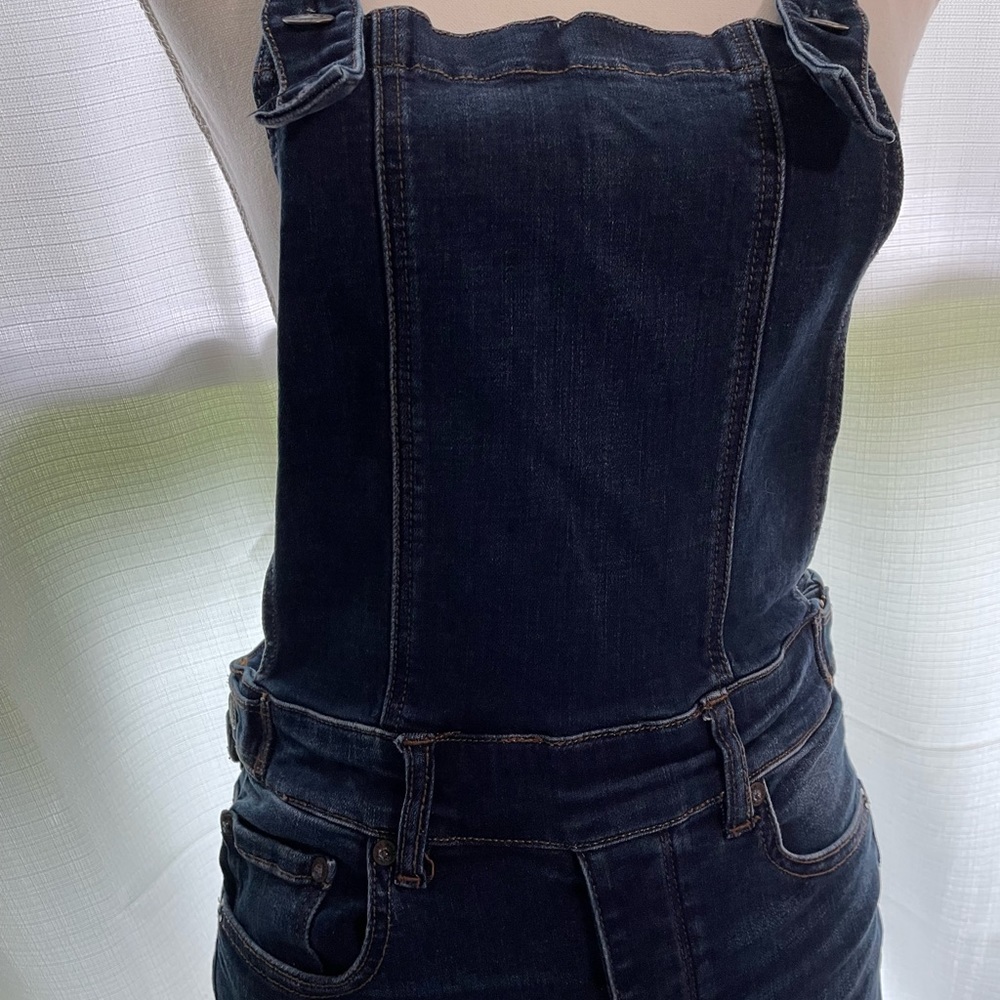 American Eagle flare overalls